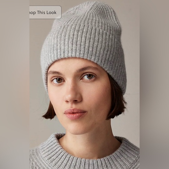 J Crew Ribbed cashmere beanie - Picture 3 of 3